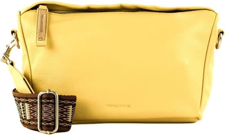 FREDsBRUDER Leren Schoudertas Matu Crossbody Lemon Lichtgeel