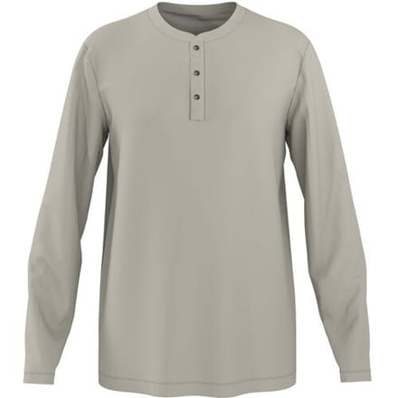 ESMARA MEN Heren longsleeve, met wafelstructuur (Beige, M)