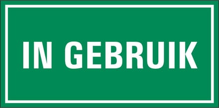 In gebruik magneetsticker 300 x 150 mm