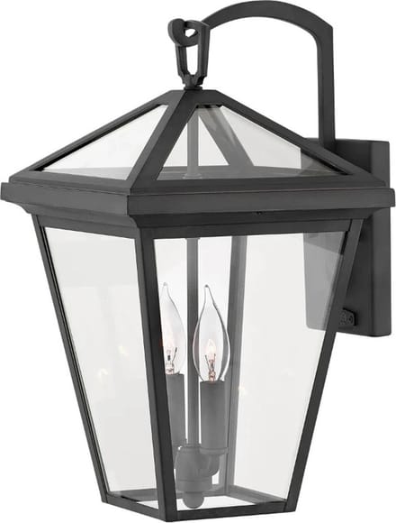 Hinkley LED Wand Buitenlamp Alford Place | 2X E14 Max 40W | IP44 | Dimbaar | Museum Black