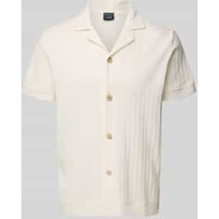 regular fit poloshirt met doorlopende knoopsluiting