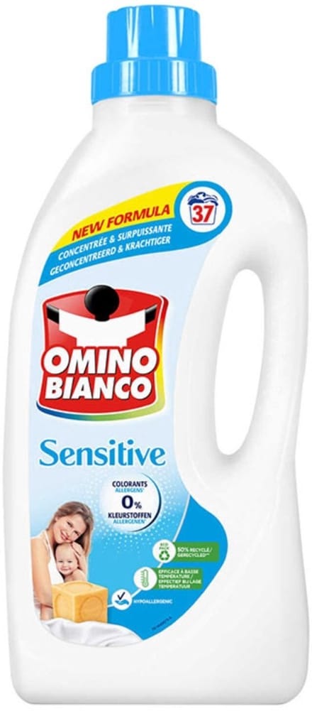 Omino Bianco Sensitive Vloeibaar Wasmiddel - 6 x 1.48 l (222 wasbeurten)
