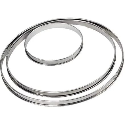 Roestvrijstalen taartringvorm De Buyer 24 cm