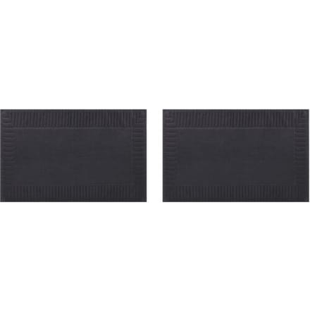 LIVARNO Set van 2 badstof douchematten, 80 x 50 cm (Grijs)