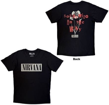 Nirvana - Something In The Way Heren Tshirt - S - Zwart