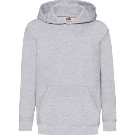 Fruit of the Loom Sweatshirt met capuchon voor kinderen/Kinderen Classic Heather (Grijs)