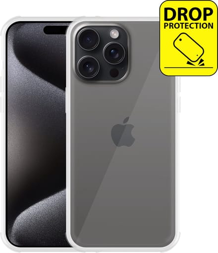Cazy hoesje geschikt voor iPhone 15 Pro Max Hoesje - Impact Shockproof Case - Transparant