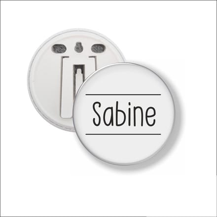Button Met Clip 58 MM - Sabine