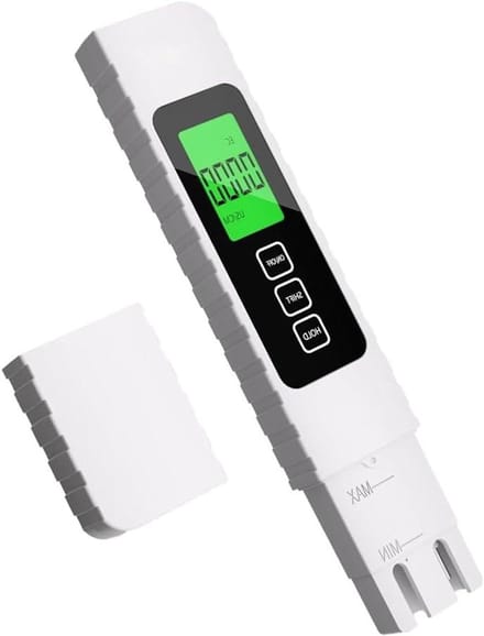 Digitale Water Tester - Waterkwaliteit Meter - Drinkwater Controleren - TDS EC Temperatuur - Dubbele Schaal - Wit