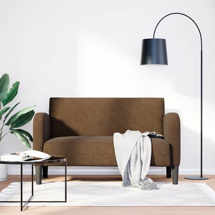 vidaXL - Loveseat - bank - 110 - cm - kunstleer - bruin