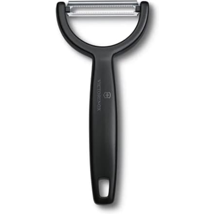Éplucheur horizontal Ypso à lame dentée, longueur 145 mm - noir