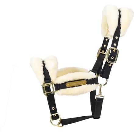 Kentucky Horsewear - Nylon halster wol / bont soft naturel full
