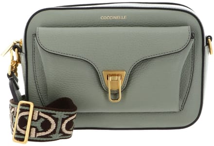 COCCINELLE Leren schoudertas Beat Soft Ribb Crossbody Bag Grained Leather Greenery groene