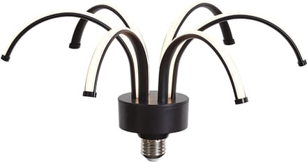 LUEDD E27 LED lamp deco zwart 6W 450 lm 3000K