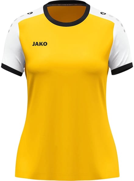 Jako Dynamic Shirt Korte Mouw Dames - Geel / Wit / Zwart | Maat: S