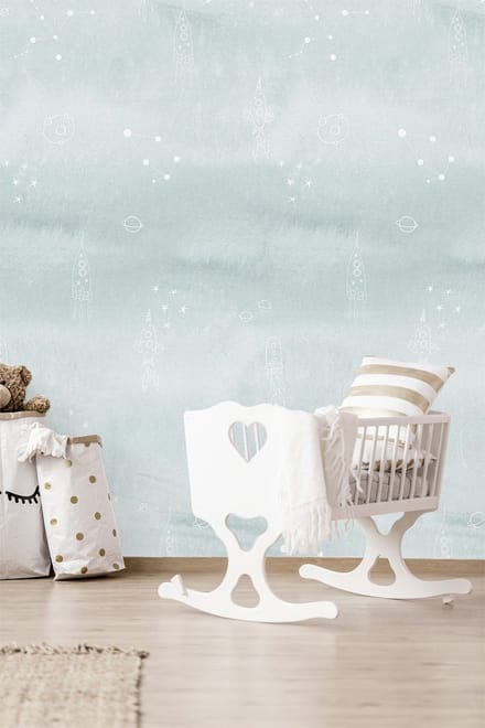 INGK Kinderbehang - Stars, Blue