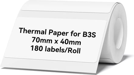 Niimbot - B3S(Pro)/K3/B31 Labels/Etiketten - 70*40mm - 180 vellen - Wit - 1 Rol