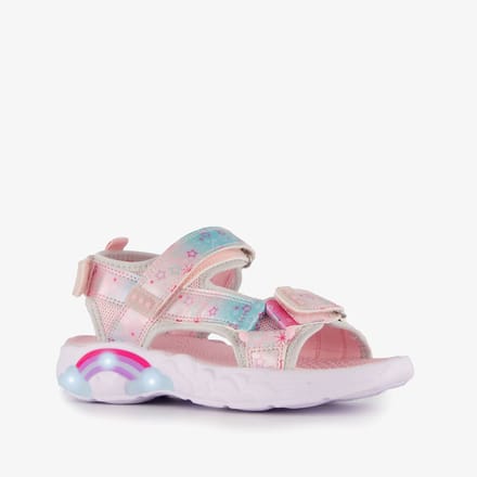 Blue Box meisjes sandalen met lichtjes roze pastel - Maat 31