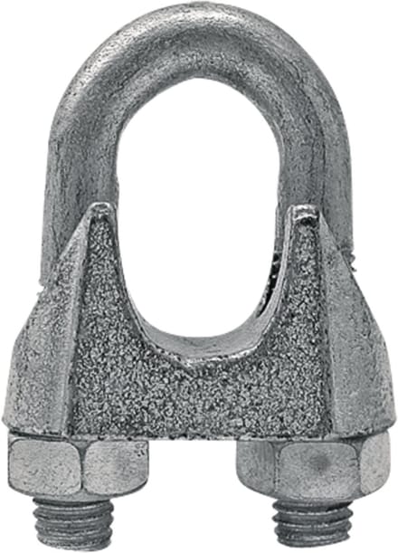 AGTECH GRANIT Serie - Verzinkte Kabelklem - 10 mm - 10 Stuks