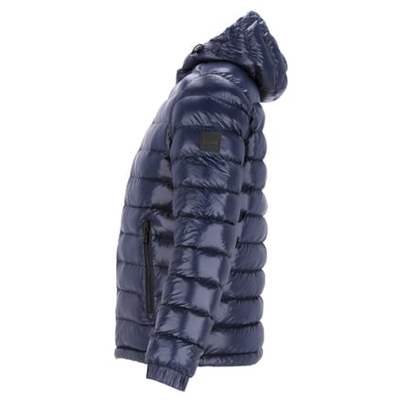 Hugo Boss gewatteerde jas in marineblauw nylon