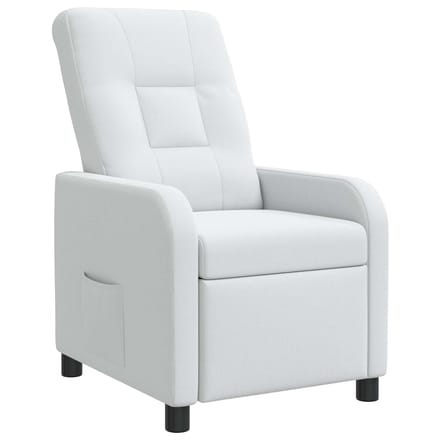 vidaXL - Recliner - Wit - Stof