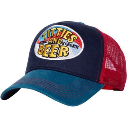 King Kerosin - Rockabilly Cap - Titties and Beer pet - meerkleurig