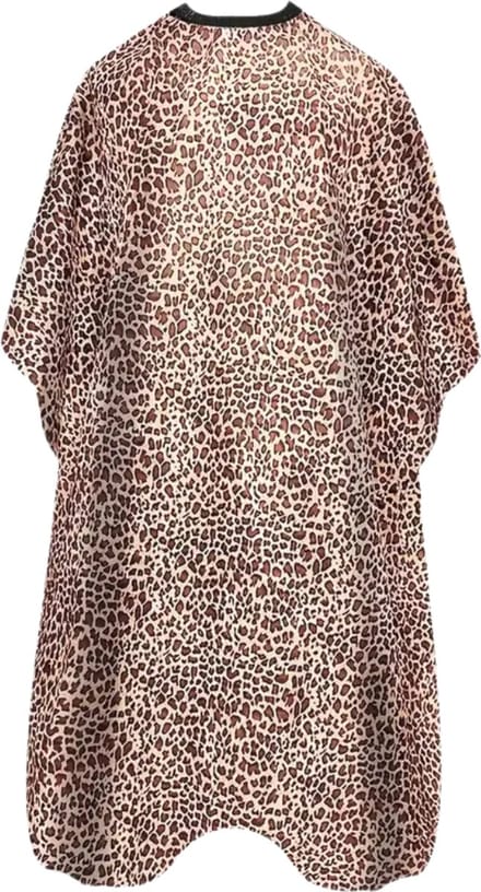 Livano Baardschort - Beard Bib - Scheerschort - Baard Cape - Kappersmantel - Kapmantel - Luipaardprint