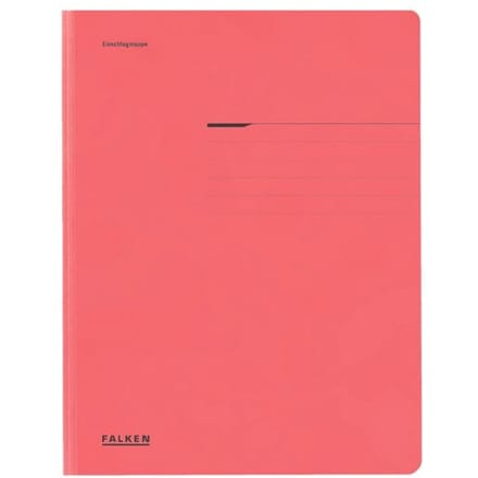 FALKEN verzamelmap, A4, flappen, manillakarton, rood