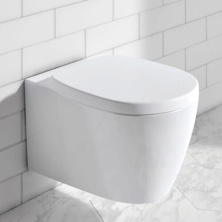 Ideal Standard Connect wandclosetpack diepspoel AquaBlade spoelrandloos 36.6x54.5cm met softclose zitting Wit