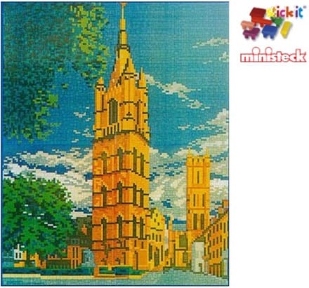 Stick-it Gedachtniskirche Berlijn, ca. 9.500 steentjes, compatibel met Ministeck