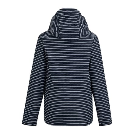 Regatta Dames Bayletta Contrast Gestreepte Waterdichte Jas (Marineblauw/Wit)