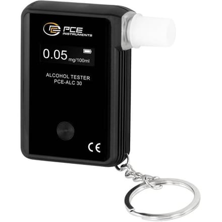 PCE Instruments PCE-ALC 30 Alcoholtester 0 tot 2 mg/ml Alarm, Incl. display, Weergave van verschillende eenheden