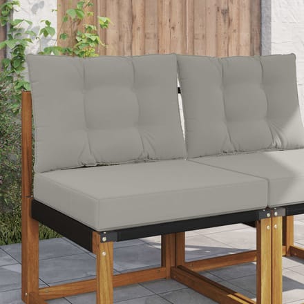 vidaXL - Buitenbankkussen - Polyester - Grijs - 60 - x - 50,5 - cm