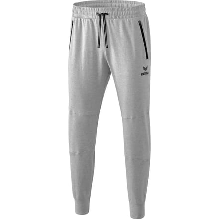 Erima Essential Sweatbroek - Licht Grey Melange / Zwart | Maat: L