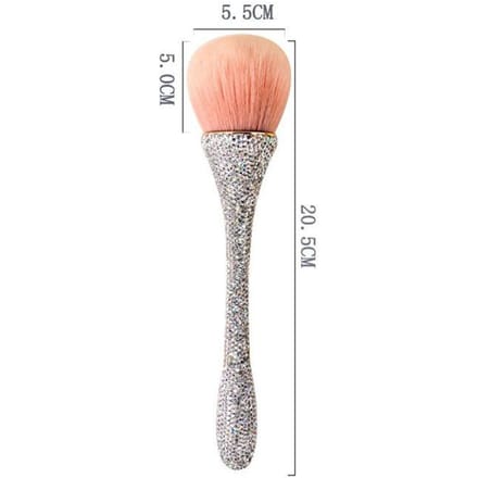 Pinceau de maquillage à paillettes, manche Laser, brosse à poudre douce et ample, pinceau à fard à joues, outil de cosmétiques blanc