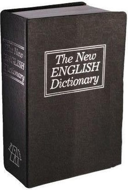 Out of the Blue boek kluis Dictionary - Zwart