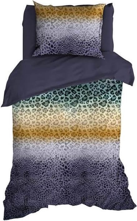 Satin d'Or Panthera - Dekbedovertrek - Eenpersoons - 140x200/220 cm - Grijs