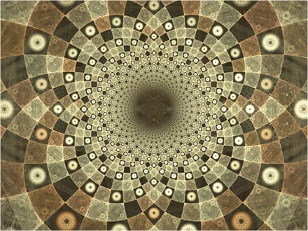 Fotobehang - Brown mosaic.