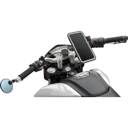 Klassieke motor smartphonehouder en metalen plaat Shapeheart