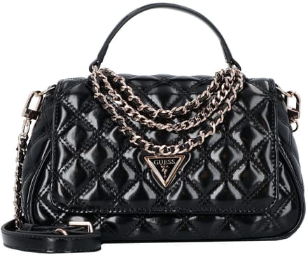 GUESS schoudertas Giully II Top Handle Flap Black zwart