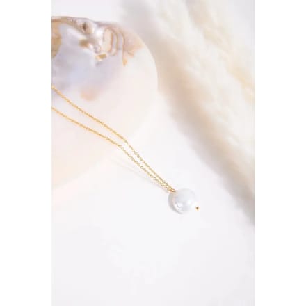 Ketting met parel hanger vrouw 24 Colours