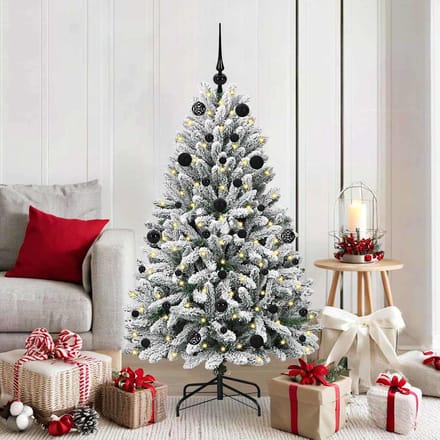 vidaXL - Kunstkerstboom - 150 - cm - 150 - LED's - Warmwit - PVC - en - Staal