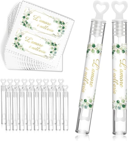Bellenblaas Gastgeschenken - Feest Bellen - Bruiloft Verjaardag - Hartvormig Handvat - 50 Stuks