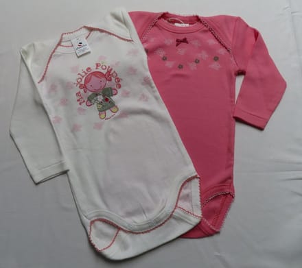 Absorba - Rompers - Body - 2 Pack - Meisjes - Wit , roze - 6 maand 67
