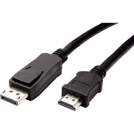 VALUE DisplayPort kabel DP - HDTV, M/M, zwart, 1,5 m