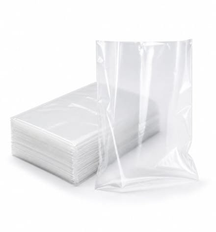 Inpakr Transparante LDPE Zakken met Zijvouw - 1000 Stuks - 7 x 2,25 x 26 cm - 20 Micron