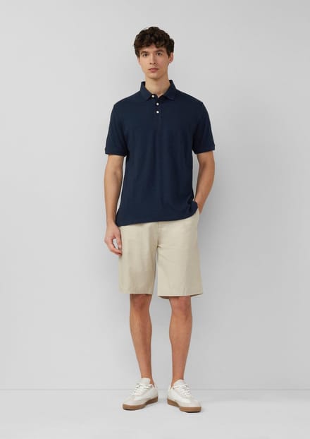 s.Oliver - male - Detroit: Relaxed fit bermuda van linnenmix