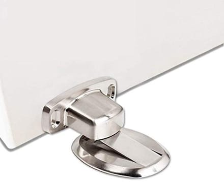 Roestvrijstalen Deurstoppers met Magnetische Bevestiging - Set van 2, Geen Boren Nodig