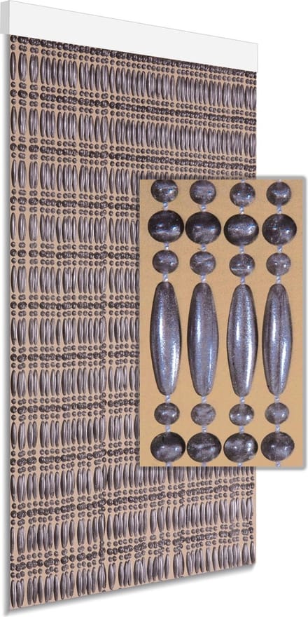 DEGOR - vliegengordijn - deurgordijn - Cyprus - zilver - 90x210cm