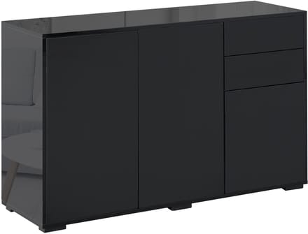 HOMCOM Dressoir - Spaanplaat - 117x36x74cm - Zwart